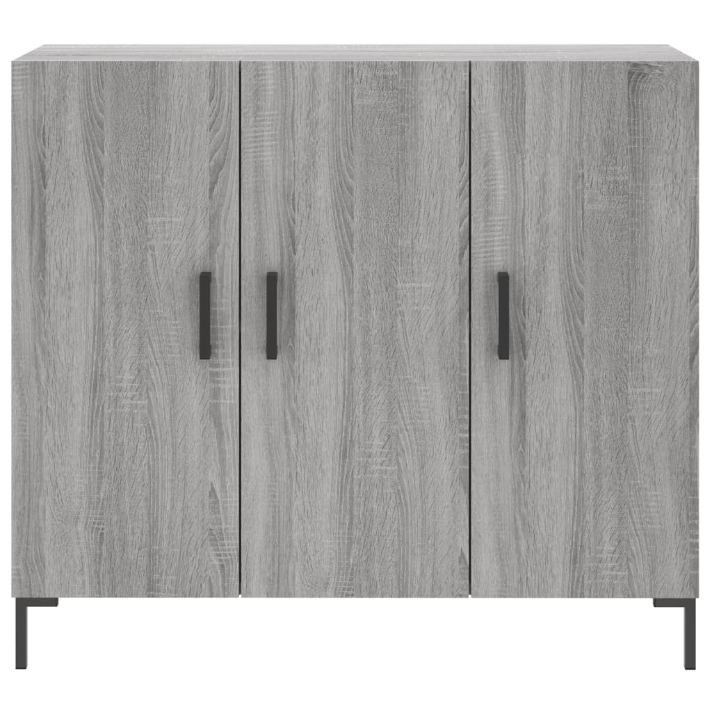 Skjenk grå sonoma 90x34x80 cm konstruert tre