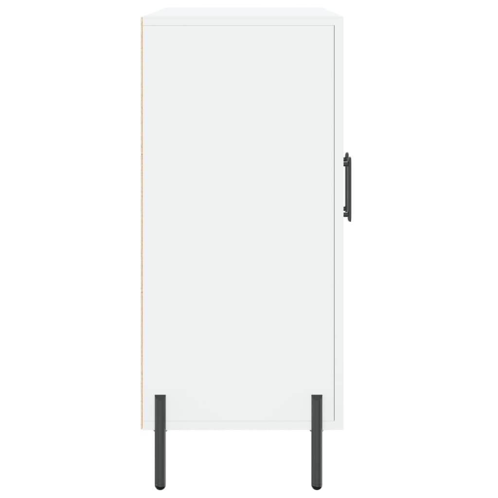 Skjenk hvit 90x34x80 cm konstruert tre