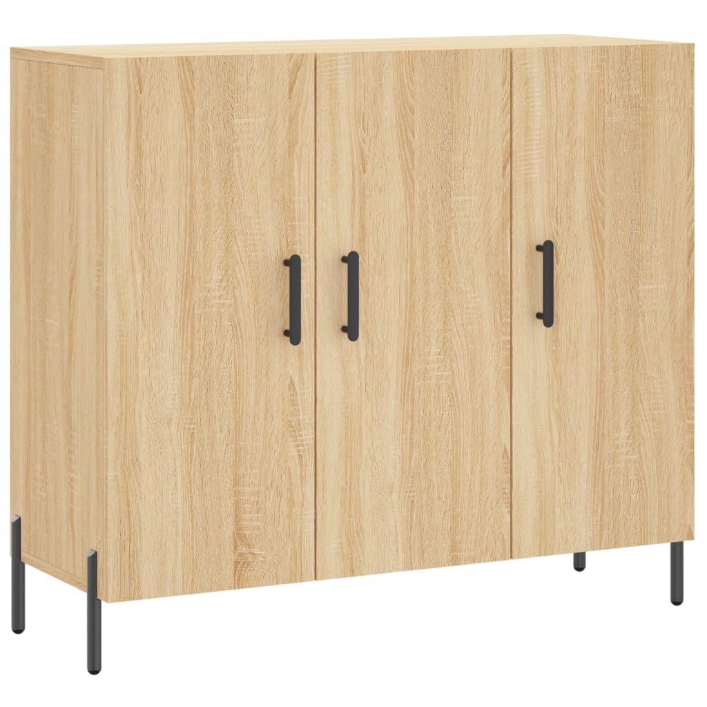 Skjenk sonoma eik 90x34x80 cm konstruert tre