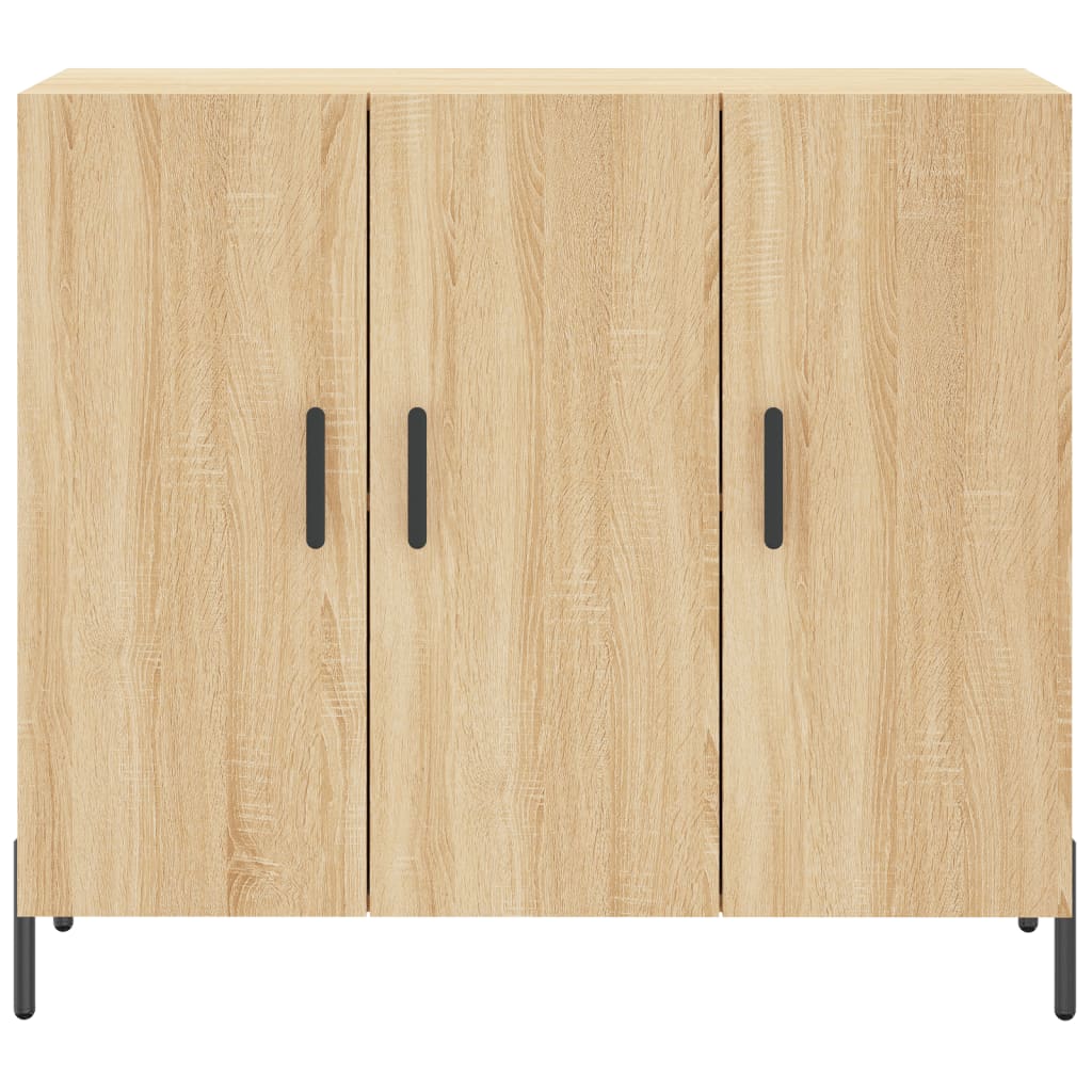 Skjenk sonoma eik 90x34x80 cm konstruert tre