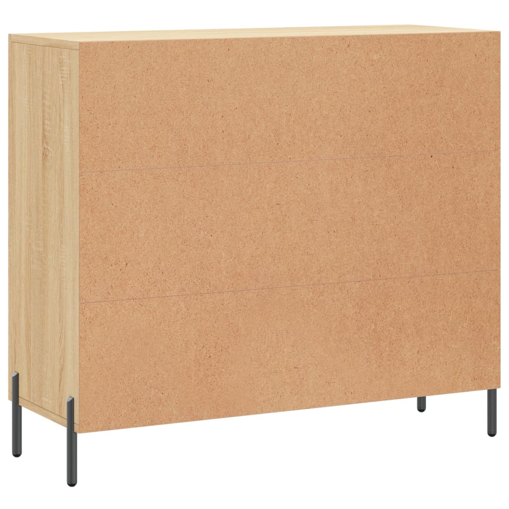 Skjenk sonoma eik 90x34x80 cm konstruert tre