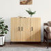 Skjenk sonoma eik 90x34x80 cm konstruert tre