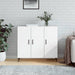 Skjenk hvit 90x34x80 cm konstruert tre