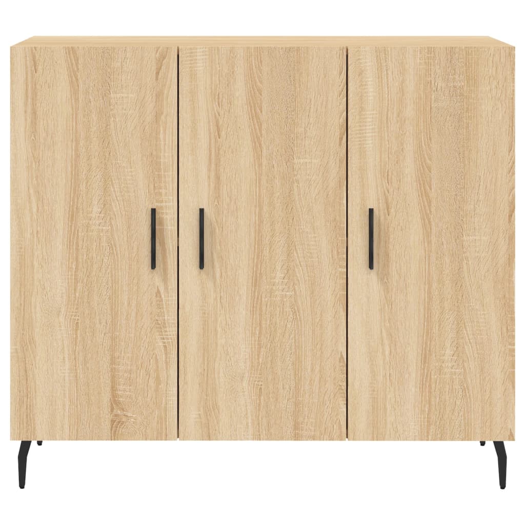 Skjenk sonoma eik 90x34x80 cm konstruert tre