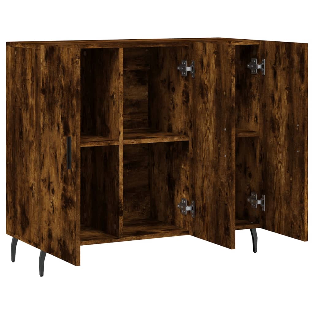 Skjenk røkt eik 90x34x80 cm konstruert tre