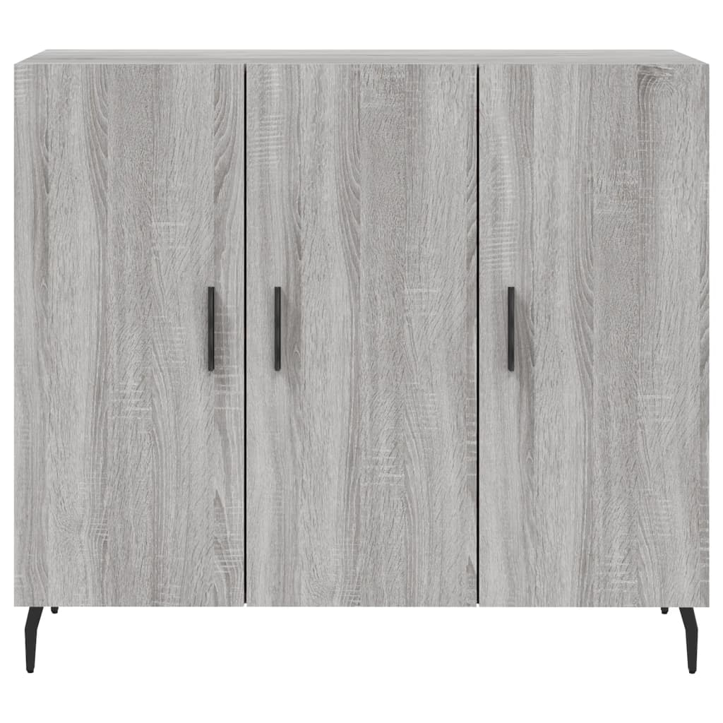 Skjenk grå sonoma 90x34x80 cm konstruert tre
