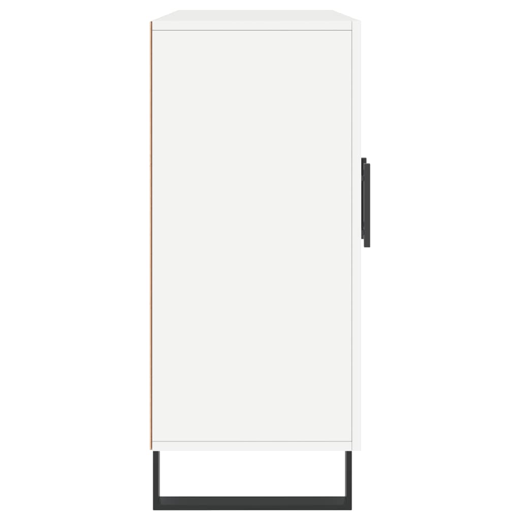Skjenk hvit 90x34x80 cm konstruert tre