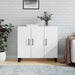Skjenk hvit 90x34x80 cm konstruert tre