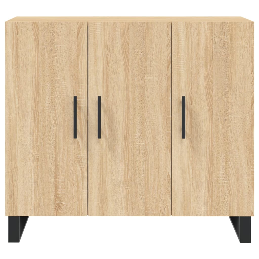 Skjenk sonoma eik 90x34x80 cm konstruert tre
