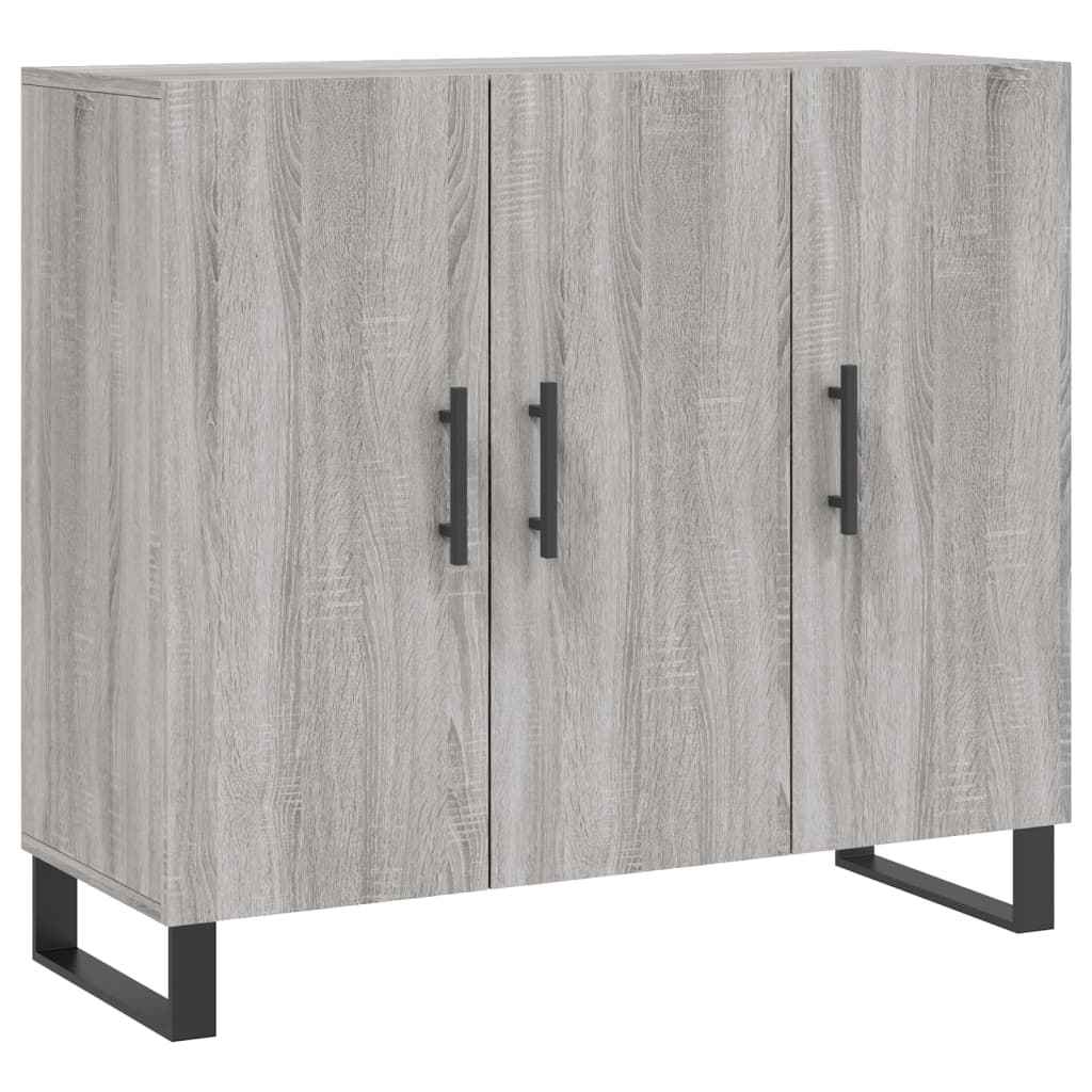 Skjenk grå sonoma 90x34x80 cm konstruert tre