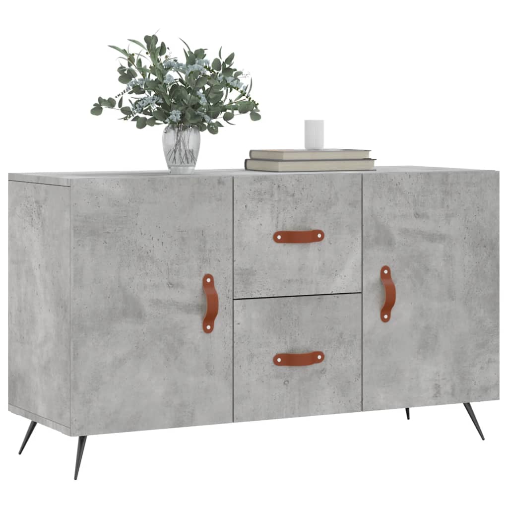Skjenk betonggrå 100x36x60 cm konstruert tre