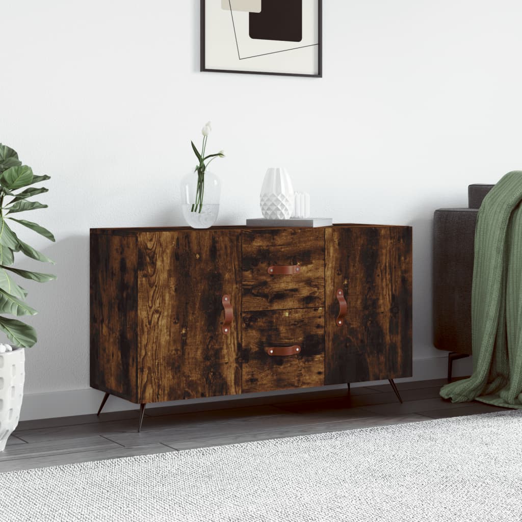 Skjenk røkt eik 100x36x60 cm konstruert tre