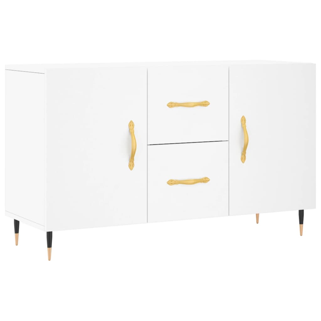 Skjenk hvit 100x36x60 cm konstruert tre
