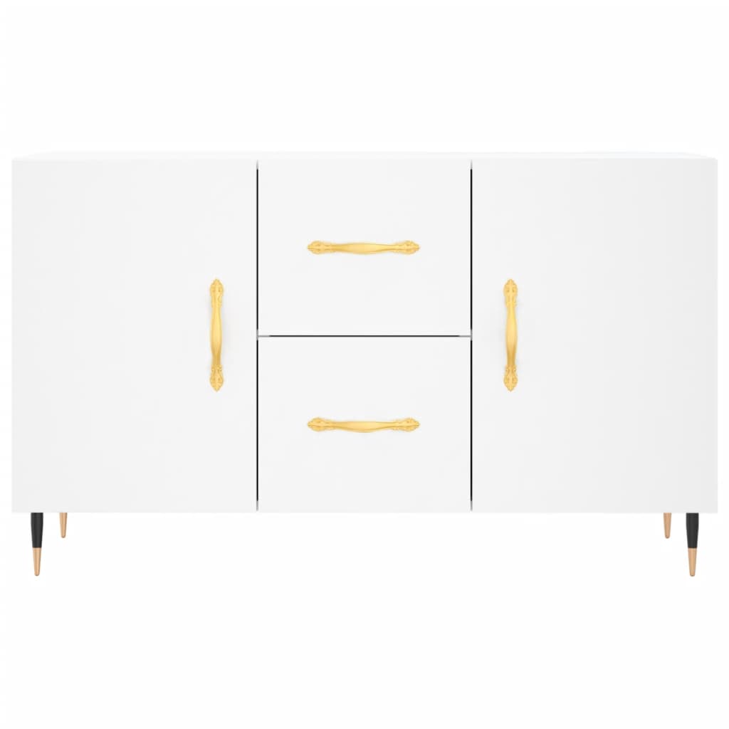 Skjenk hvit 100x36x60 cm konstruert tre