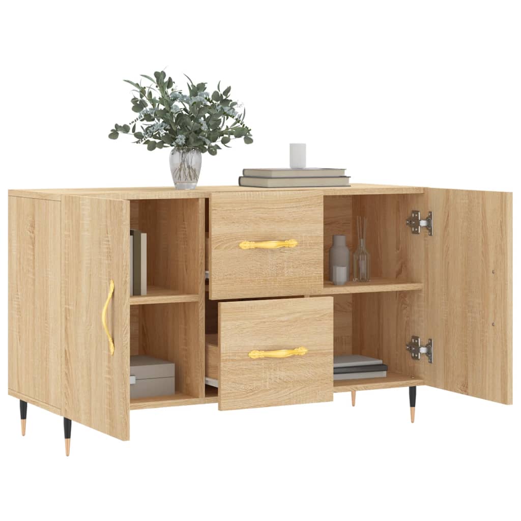 Skjenk sonoma eik 100x36x60 cm konstruert tre
