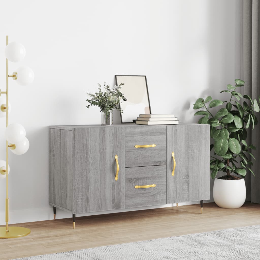 Skjenk grå sonoma 100x36x60 cm konstruert tre vidaXL