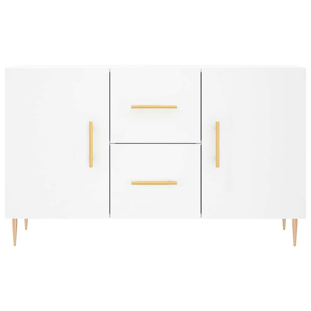 Skjenk hvit 100x36x60 cm konstruert tre