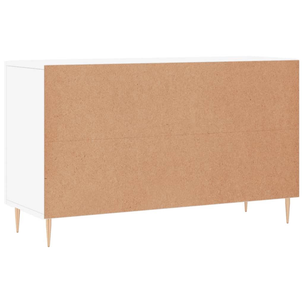 Skjenk hvit 100x36x60 cm konstruert tre