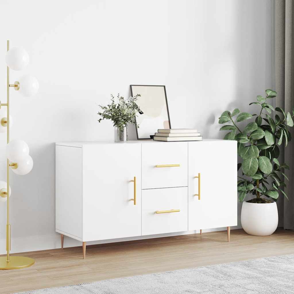 Skjenk hvit 100x36x60 cm konstruert tre