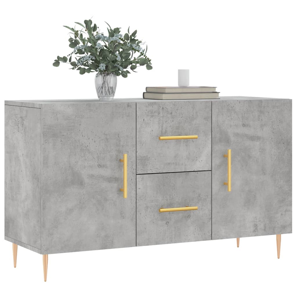 Skjenk betonggrå 100x36x60 cm konstruert tre