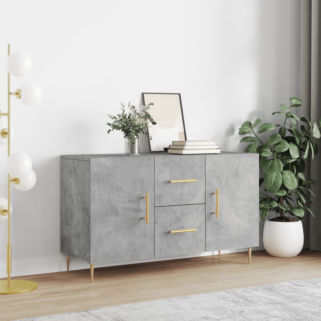 Skjenk betonggrå 100x36x60 cm konstruert tre