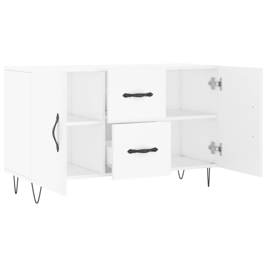 Skjenk hvit 100x36x60 cm konstruert tre