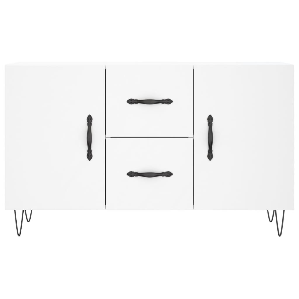 Skjenk hvit 100x36x60 cm konstruert tre
