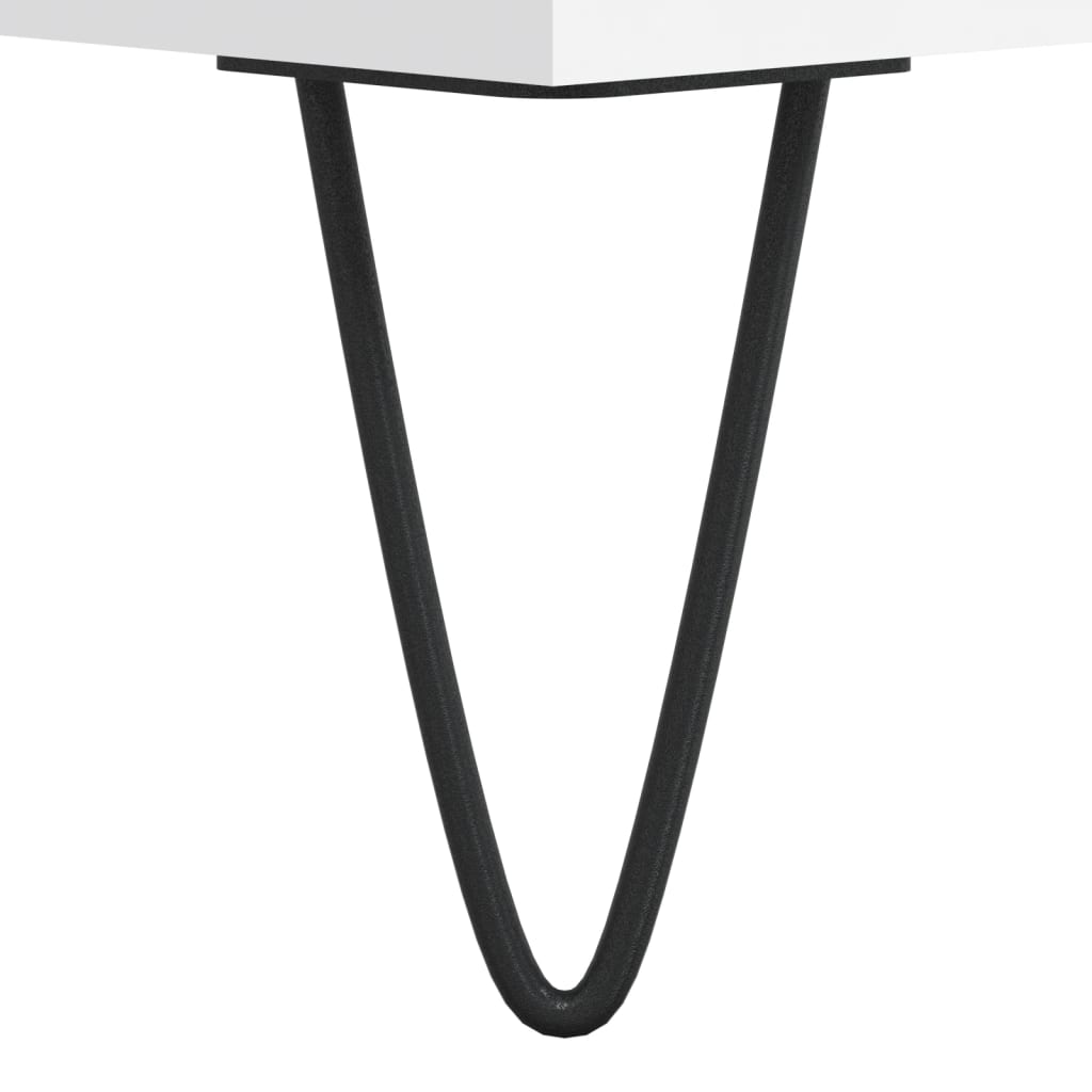 Skjenk hvit 100x36x60 cm konstruert tre