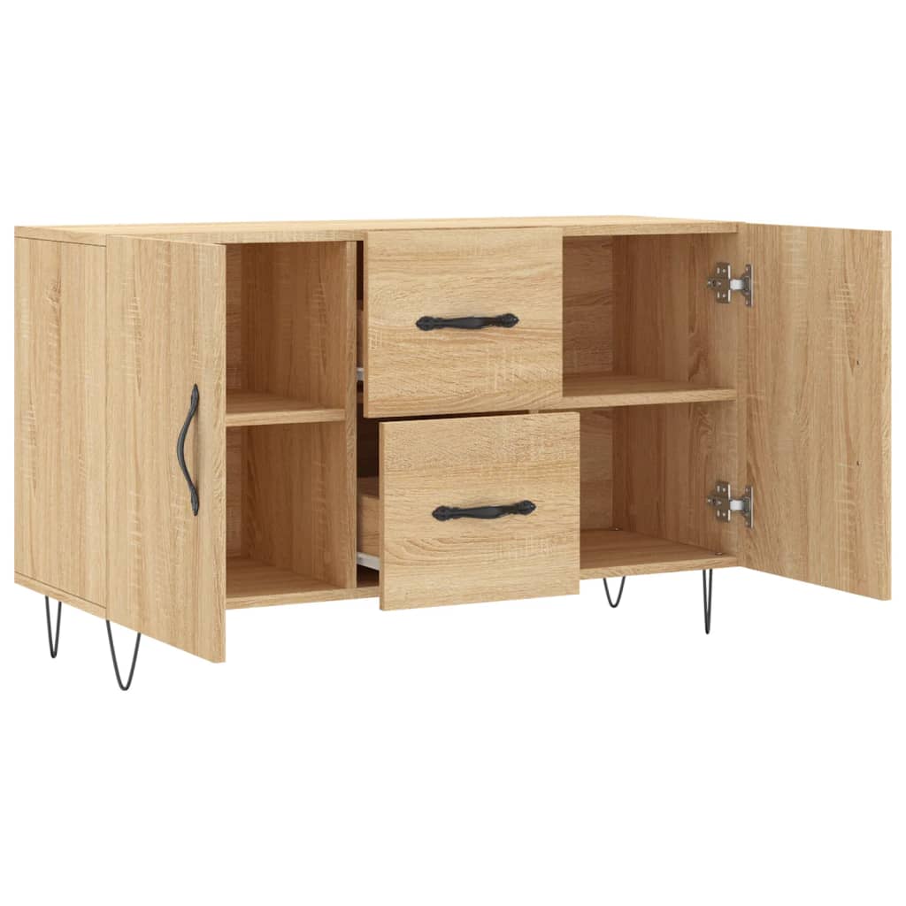 Skjenk sonoma eik 100x36x60 cm konstruert tre