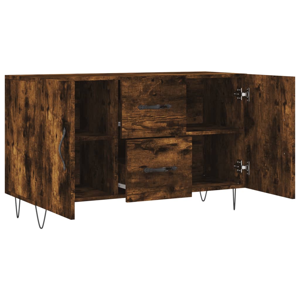 Skjenk røkt eik 100x36x60 cm konstruert tre
