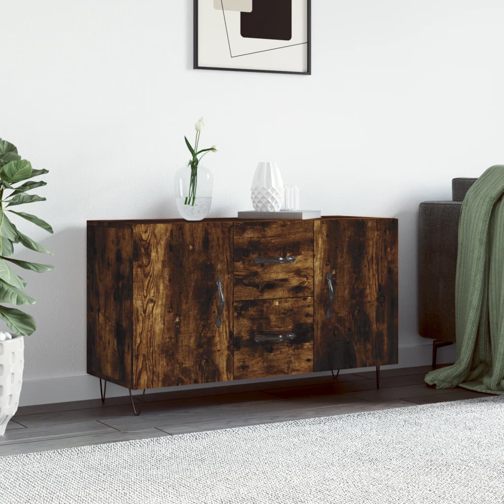 Skjenk røkt eik 100x36x60 cm konstruert tre
