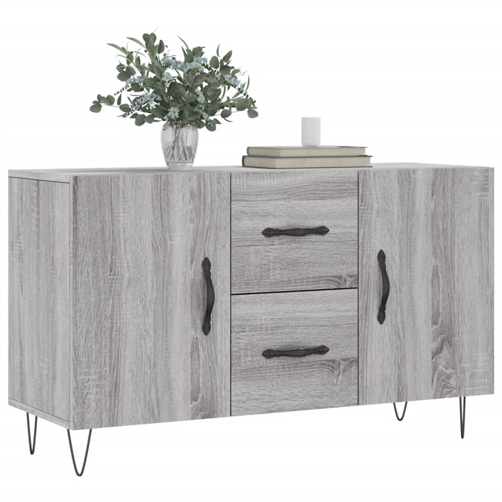 Skjenk grå sonoma 100x36x60 cm konstruert tre