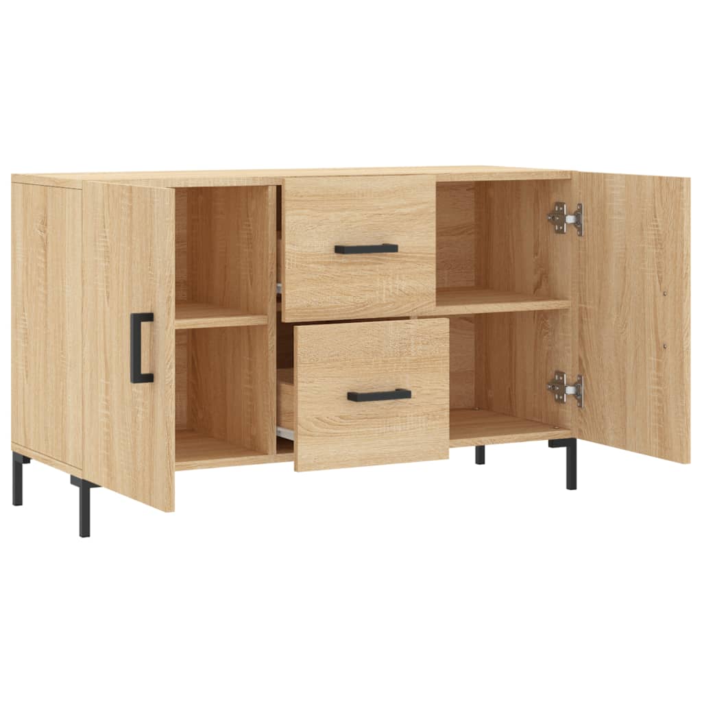 Skjenk sonoma eik 100x36x60 cm konstruert tre