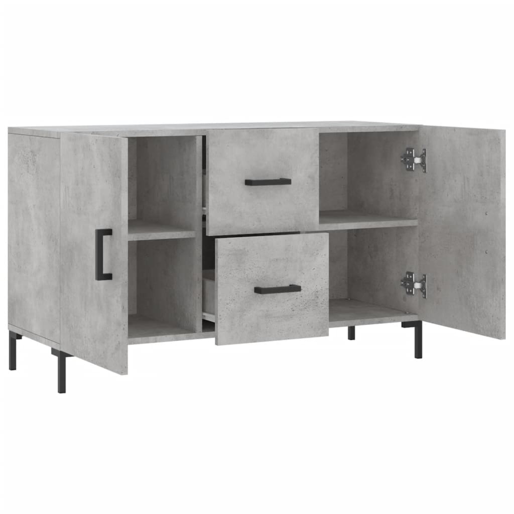 Skjenk betonggrå 100x36x60 cm konstruert tre