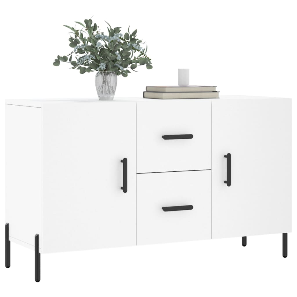 Skjenk hvit 100x36x60 cm konstruert tre