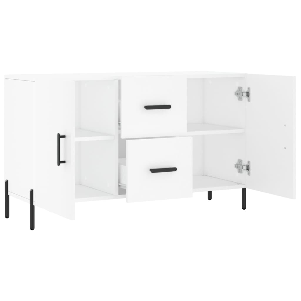 Skjenk hvit 100x36x60 cm konstruert tre
