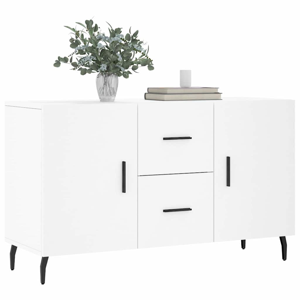 Skjenk hvit 100x36x60 cm konstruert tre
