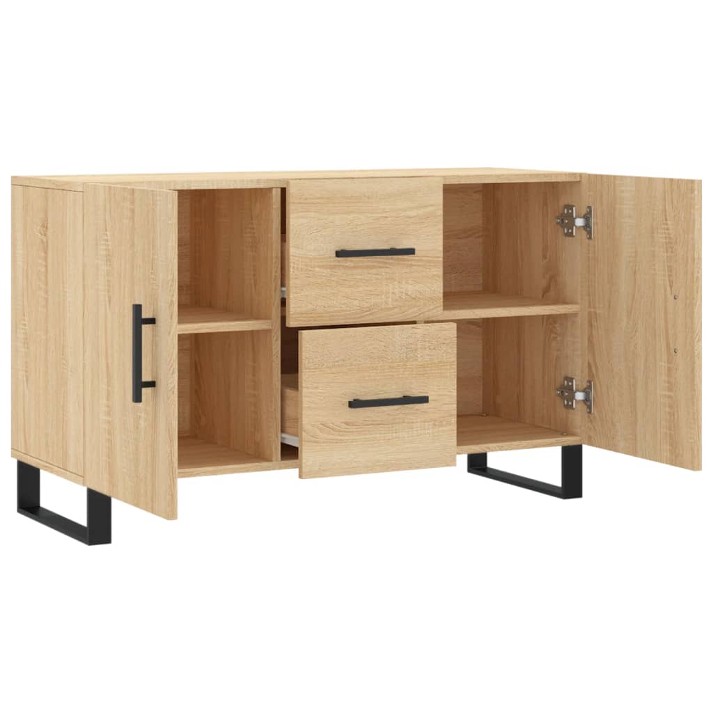 Skjenk sonoma eik 100x36x60 cm konstruert tre vidaXL