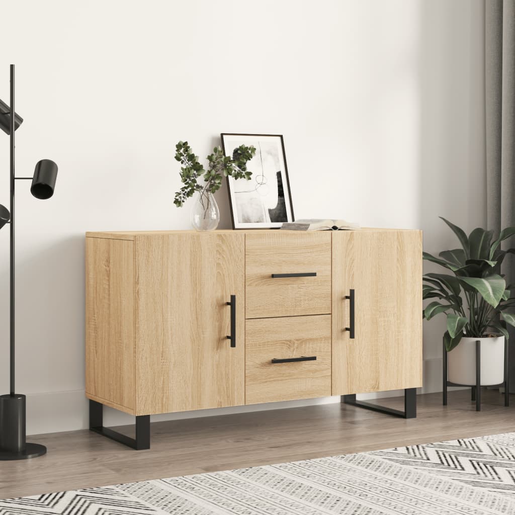 Skjenk sonoma eik 100x36x60 cm konstruert tre vidaXL