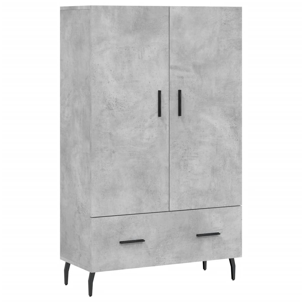 Highboard betonggrå 69,5x31x115 cm konstruert tre vidaXL