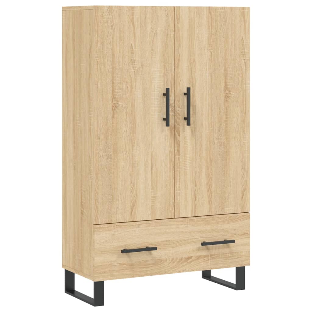 Highboard sonoma eik 69,5x31x115 cm konstruert tre