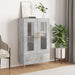 Highboard betonggrå 69,5x31x115 cm konstruert tre