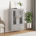 Highboard grå sonoma 69,5x31x115 cm konstruert tre