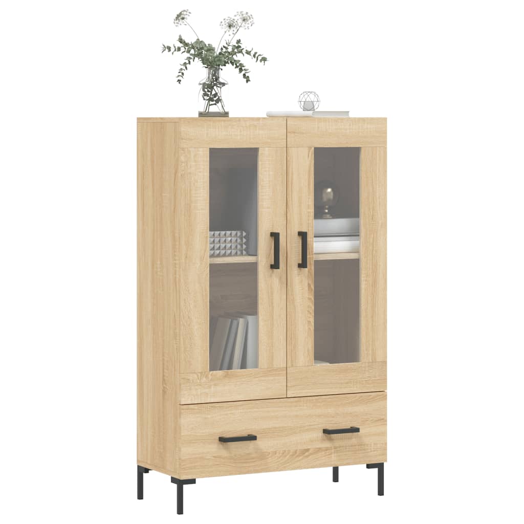 Highboard sonoma eik 69,5x31x115 cm konstruert tre