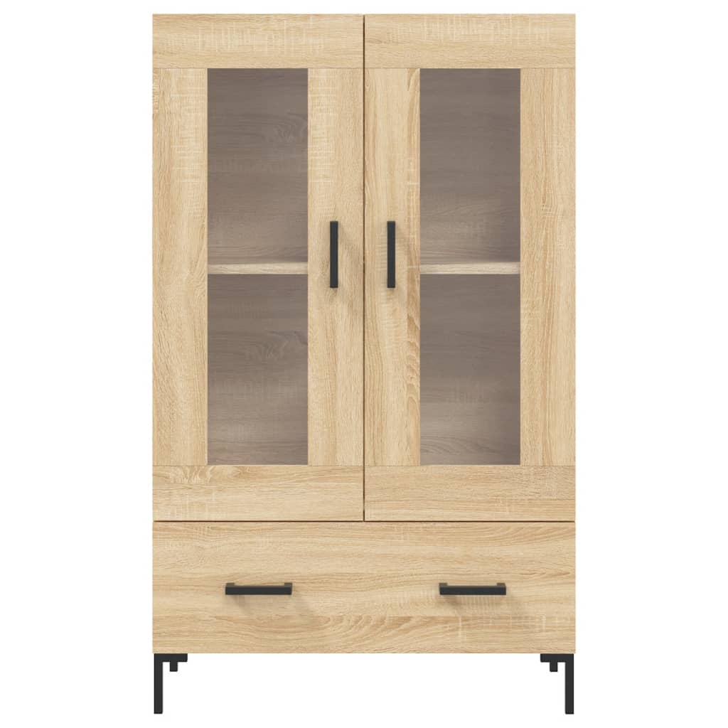 Highboard sonoma eik 69,5x31x115 cm konstruert tre