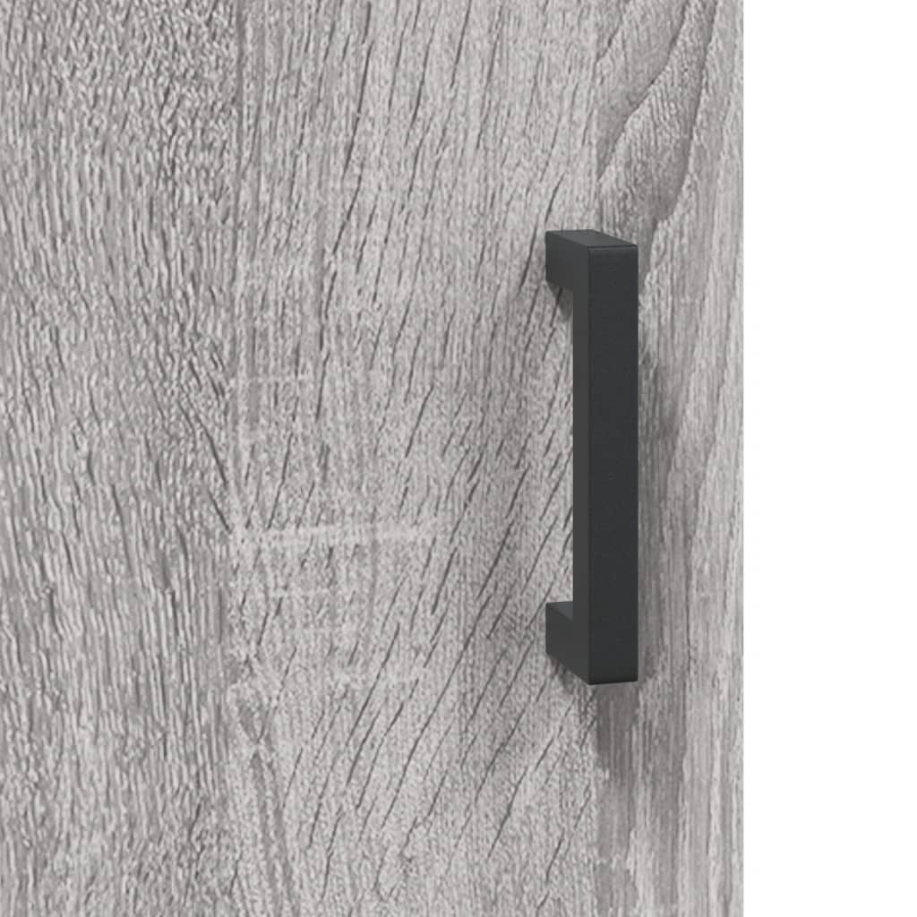 Highboard grå sonoma 69,5x31x115 cm konstruert tre