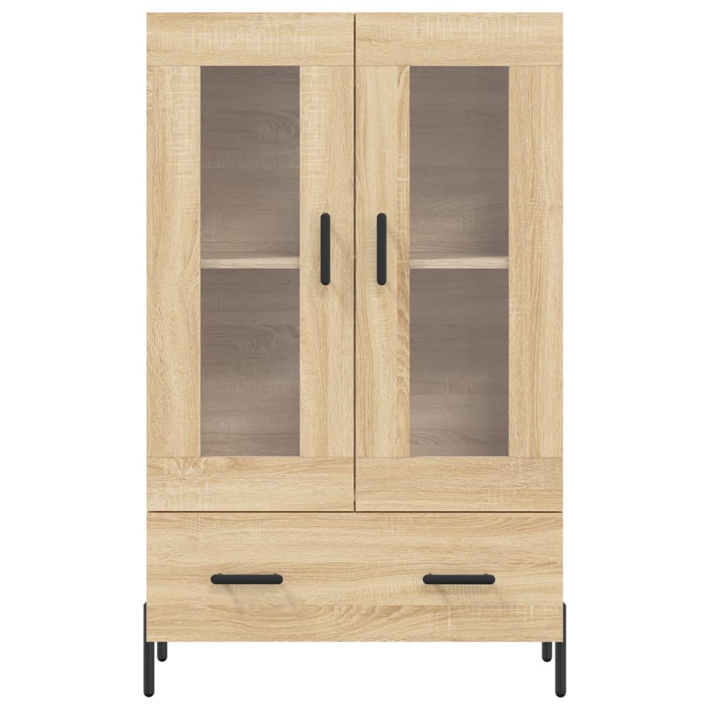 Highboard sonoma eik 69,5x31x115 cm konstruert tre