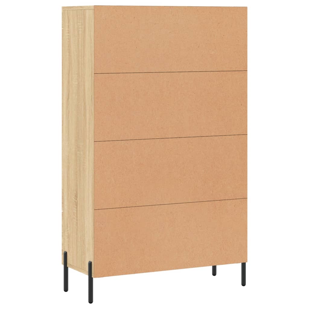Highboard sonoma eik 69,5x31x115 cm konstruert tre
