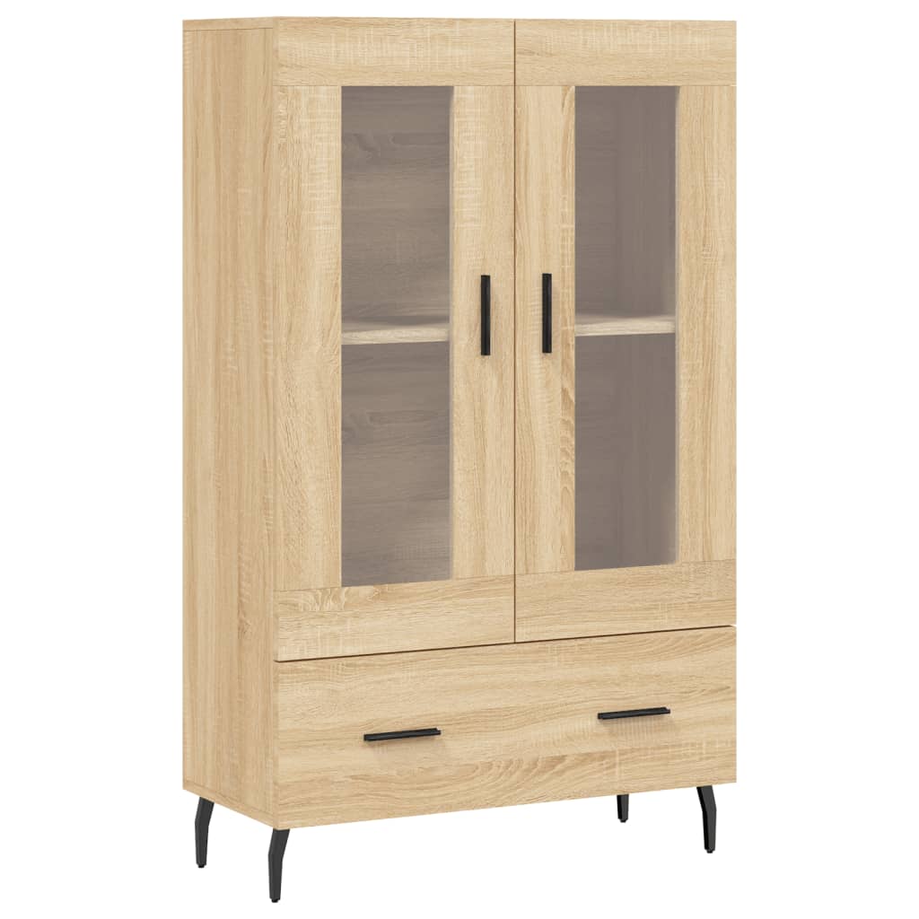 Highboard sonoma eik 69,5x31x115 cm konstruert tre