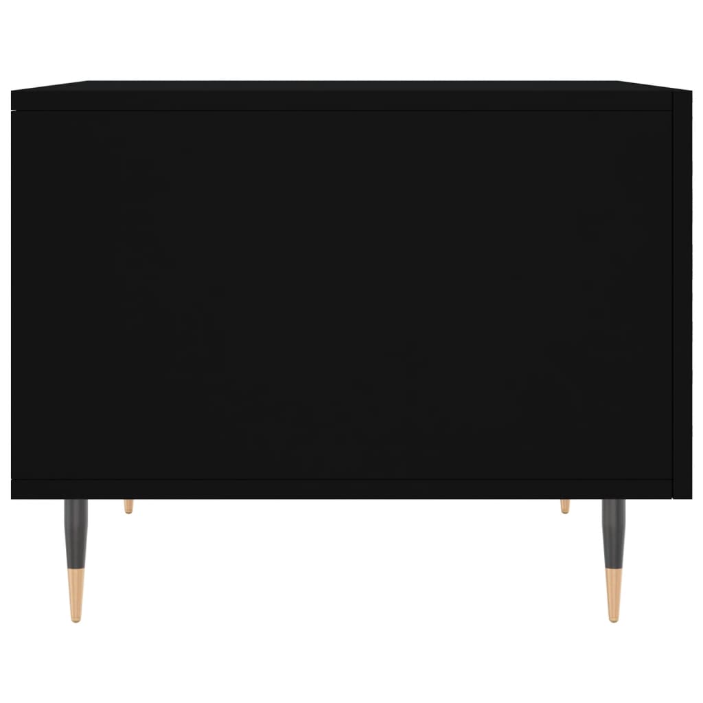 Salongbord svart 50x50x40 cm konstruert tre